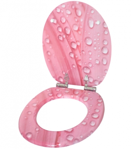 WC Sitz mit Absenkautomatik Pink Flower - Sanilo