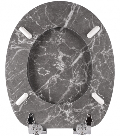 WC Sanilo - Absenkautomatik Marmor Sitz Grau mit
