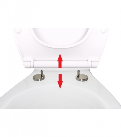 WC Absenkautomatik Top - Sanilo mit Weiß Sitz