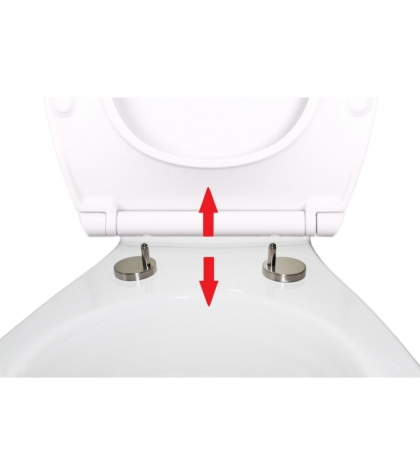 mit Absenkautomatik Top Sitz - WC Weiß Sanilo